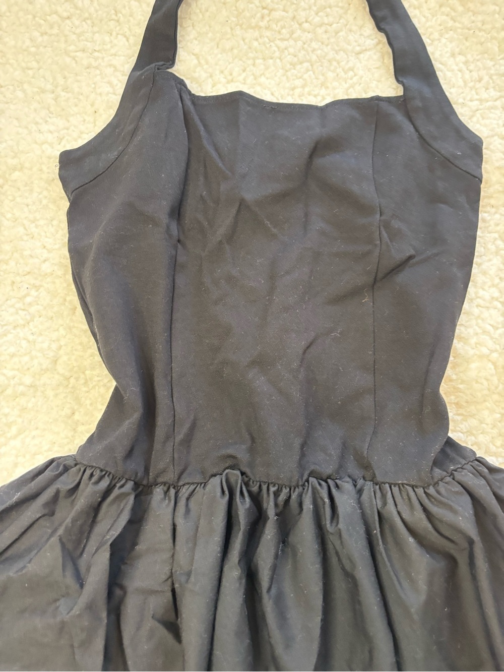 GLG Women Black Halter Style Balloon Mini Dress - Picture 3 of 10